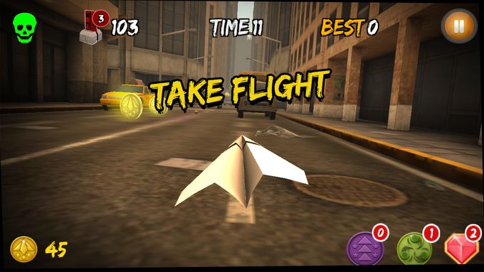 纸飞机的冒险旅程ios版游戏截图1