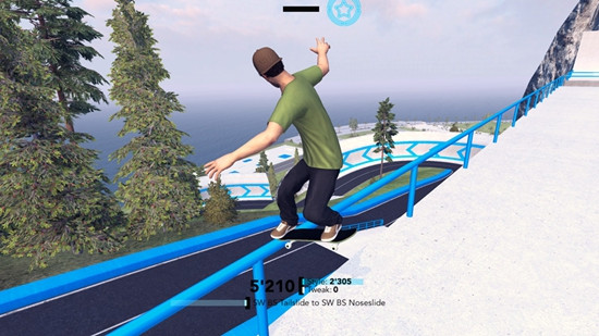 极限雪岭大赛滑板人生安卓版游戏截图1