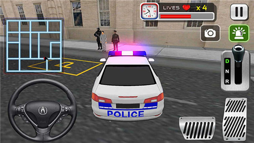 3D城市警车驾驶训练模拟器2游戏截图1