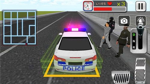 3D城市警车驾驶训练模拟器2游戏截图2