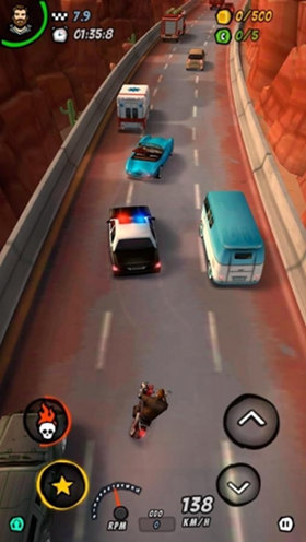 摩托赛车2公路燃烧中文版游戏截图1