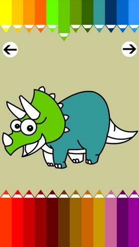 恐龙涂色游戏游戏截图3