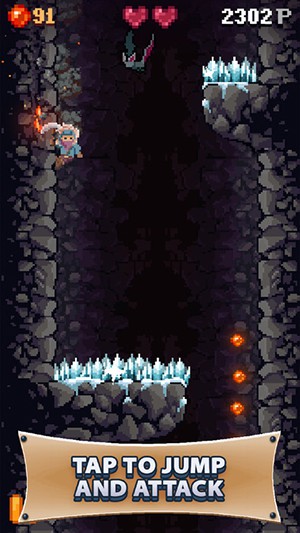 洞穴坠落游戏截图1