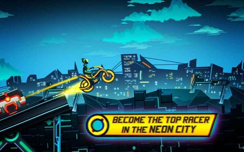 摩托车比赛霓虹城的骑手游戏截图3