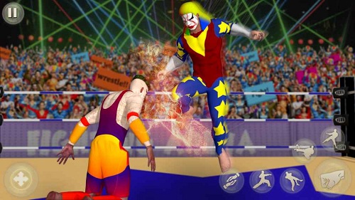 小丑标记队摔跤革命冠军无限金币版游戏截图3