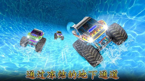 水滑倒怪物卡车比赛中文版游戏截图4