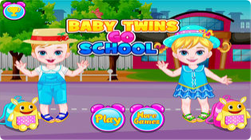 双胞胎上学破解版游戏截图5