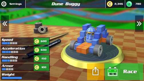 方块赛车竞速安卓版游戏截图2