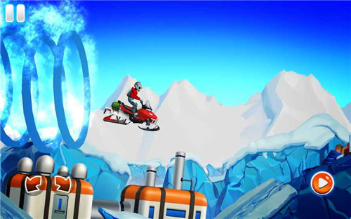 冬季游戏雪地摩托大赛安卓版游戏截图2