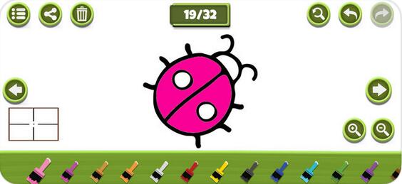 昆虫着色创意游戏截图1