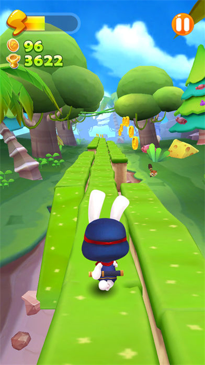 忍者兔跑酷安卓版游戏截图2