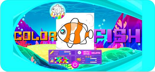 鱼和海洋动物画免费版游戏截图1