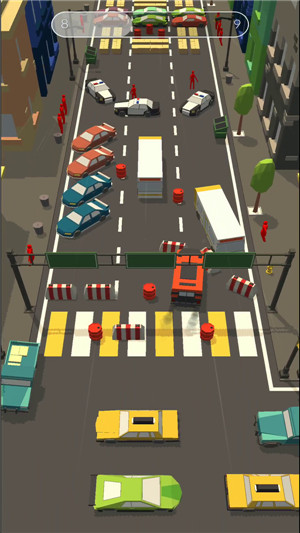 障碍道路碰撞3D游戏截图1
