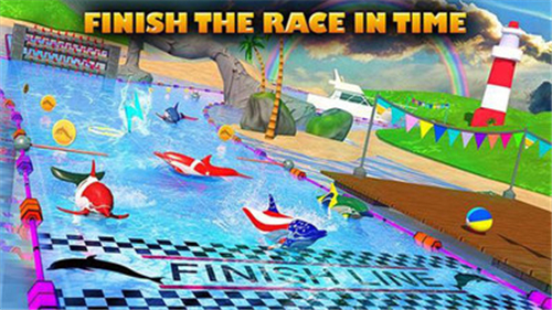 海豚比赛3D游戏截图3