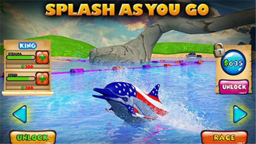 海豚比赛3D游戏截图4