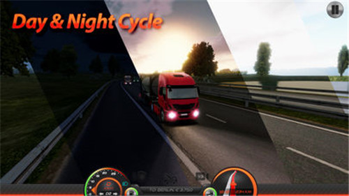 卡车模拟器欧洲2无限金币版游戏截图1