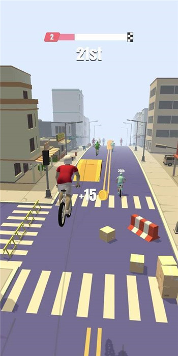 自行车冲刺赛游戏截图3