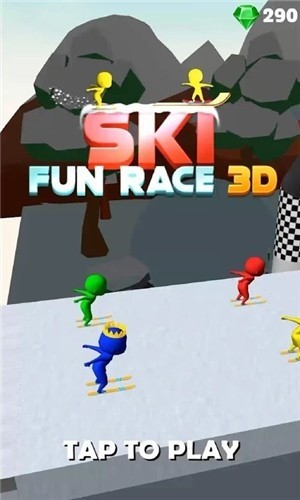 滑雪趣味赛3D游戏截图2