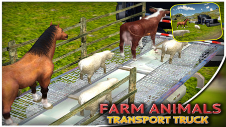 模拟农场动物运输卡车3D安卓版游戏截图1
